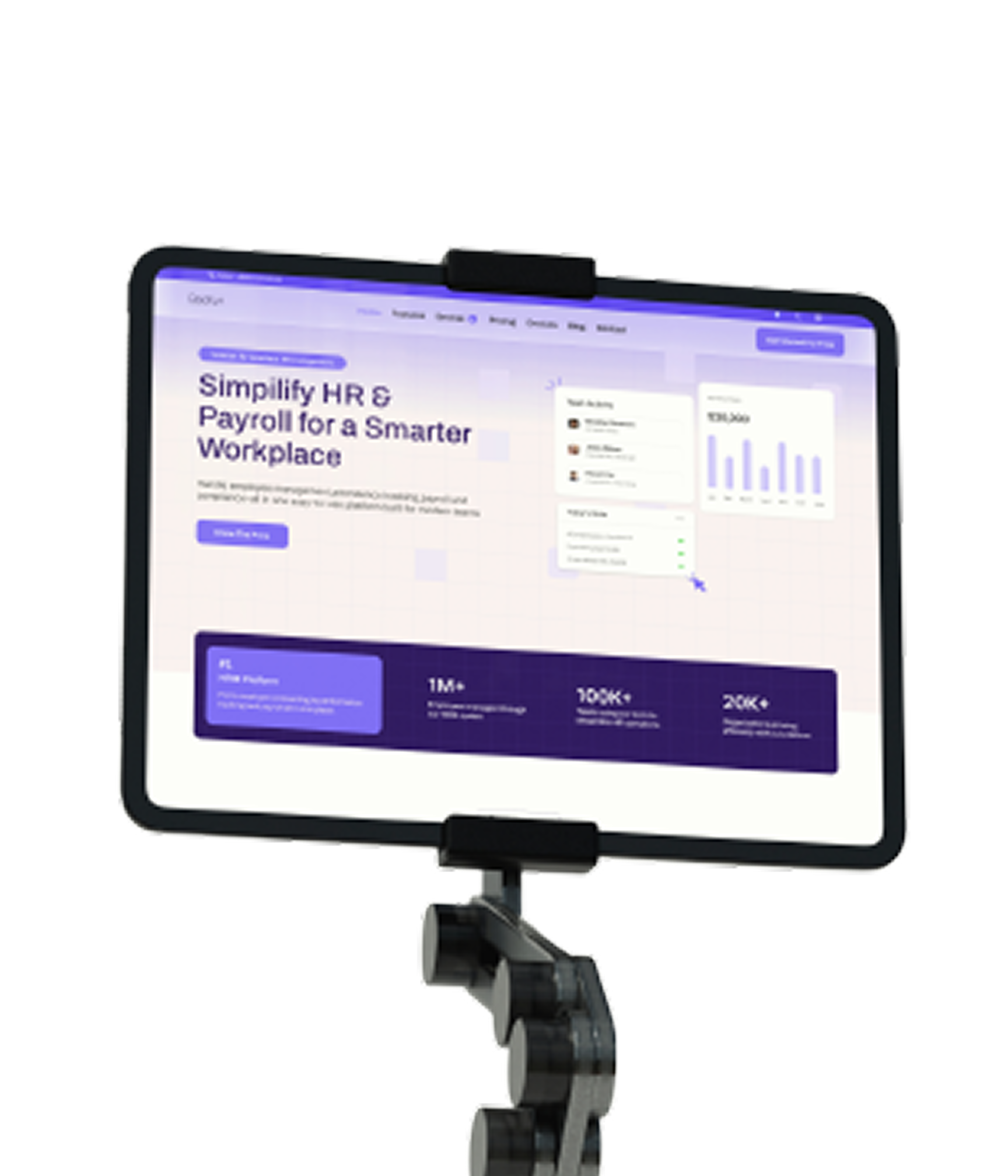 SaaS dashboard mockup